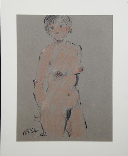 Don Wright (1938-2007), "Standing Female Nude," 19