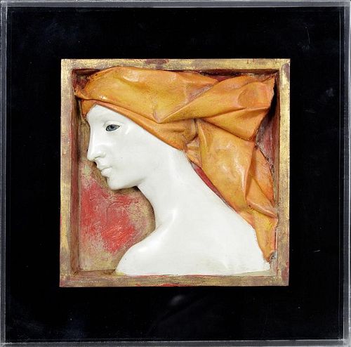 Sergio Benevenuti, "Woman with Orange Scarf," 20th