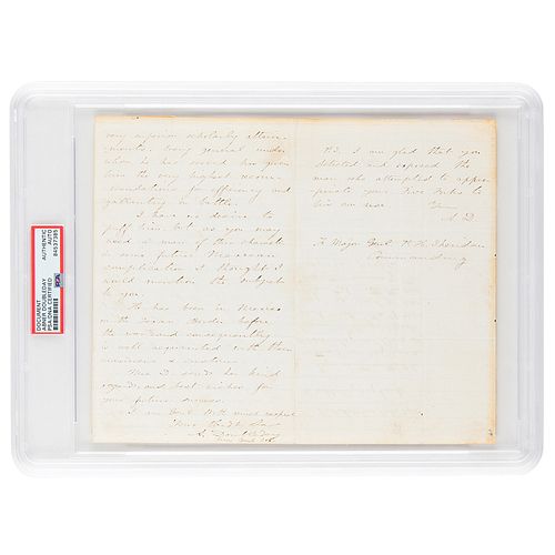 Abner Doubleday Autograph Letter Signed to Philip Sheridan
