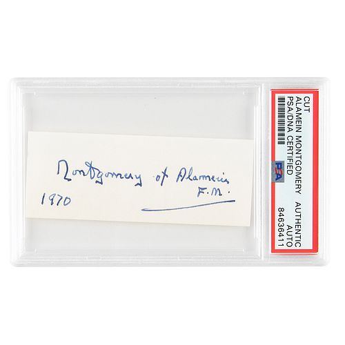 Montgomery of Alamein Signature