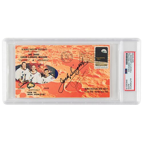 Apollo 13: Jack Swigert and James Lovell Signed Launch Day Cover