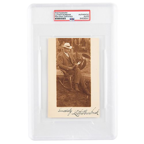 Luther Burbank Signed Photograph