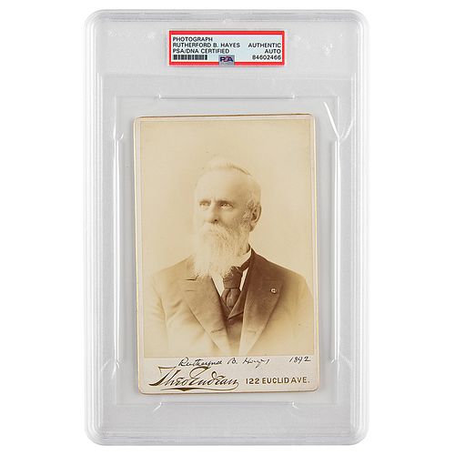 Rutherford B. Hayes Signed Photograph