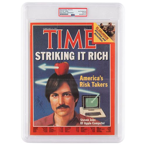Steve Jobs Signed Time Magazine Cover