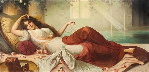 * Artist Unknown, (19th century), Reclining Maiden