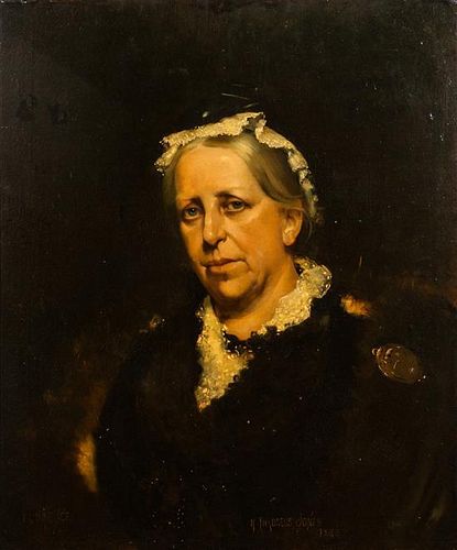 * Henry Jones Thaddeus, (Irish, 1859-1929), Portrait of a Lady, Florence, 1883