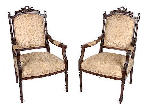 * A Pair of Louis XV Style Fautieul Height 39 3/4 inches.