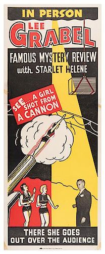 Grabel, Lee. Lee Grabel. Famous Mystery Review. See…. A Girl Shot From A Cannon.