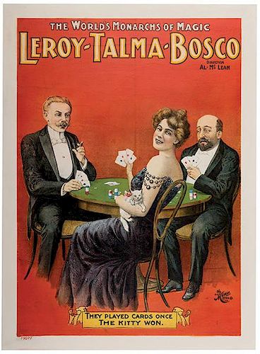 Leroy, Servais (Jean Henri Servais LeRoy). LeRoy-Talma-Bosco. They Played Cards Once. The Kitty Won.