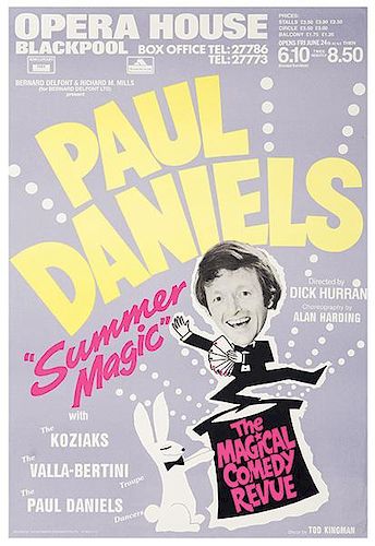 Daniels, Paul. Group of Four Paul Daniels Magic Posters.