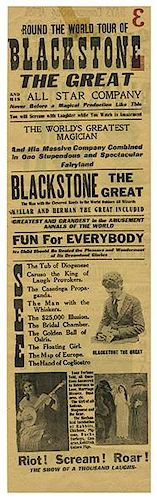 Blackstone, Harry (Henry Boughton). Fredrik the Great and Blackstone the Great Broadsides.