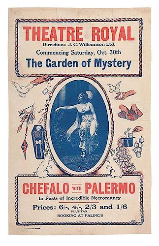 Chefalo (Raffaele Chefalo).  The Garden of Mystery. Chefalo with Palermo.