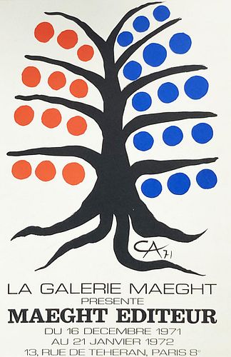 Alexander Calder - Maeght Editor 1971 Advertistment Poster