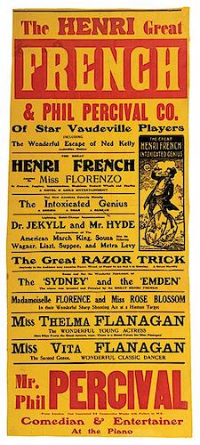 French, Henri. The Great Henri French & Phil Percival Co.