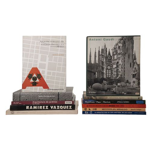 Libros sobre Arquitectura. 6 años de Arquitectura en México 1988 - 1994 / Arquitectura del siglo XX en el Centro Histórico. Piezas: 11.