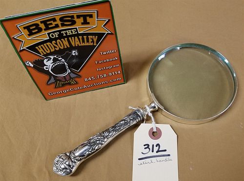STERL HANDLED MAGNIFYING GLASS 9"
