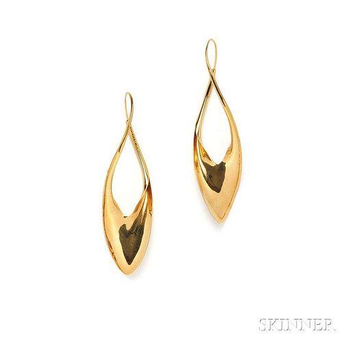 18kt Gold Earrings, Michael Good