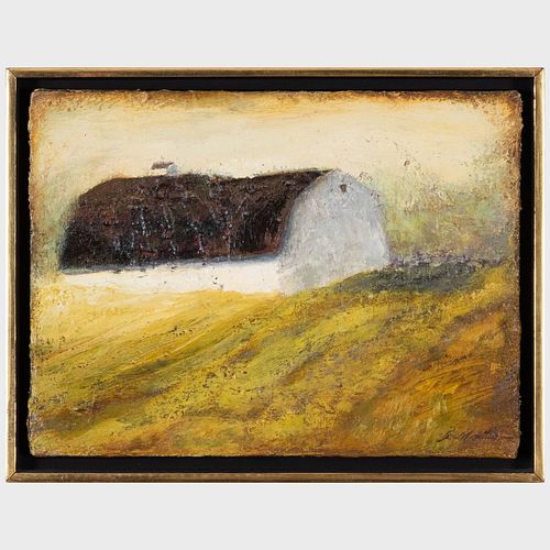 Sumiya Milhio (b. 1973): Landscape with Barn