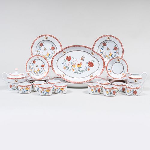 Haviland Limoges Porcelain Part Service in the 'Bangkok' Pattern