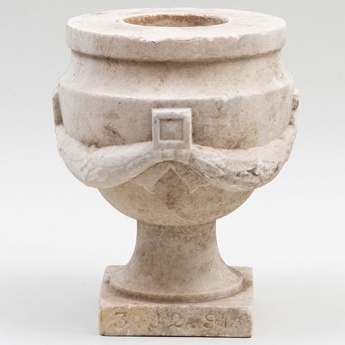 Carved Stone Garden Urn