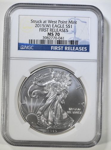 2015 (W) AMERICAN SILVER EAGLE  NGC MS-70