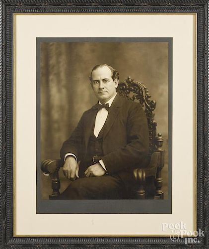 William Jennings Bryan, signed photo print, inscribed To my youngest elector T. H. Birch
