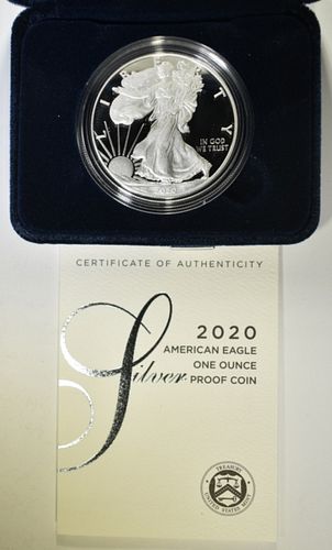 2020-W PROOF AMERICAN SILVER EAGLE IN OGP