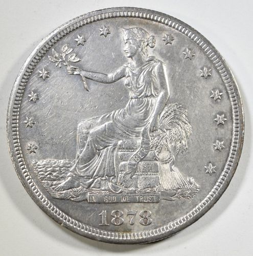 1878-S TRADE DOLLAR CH AU