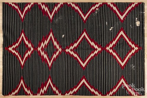 Native American weaving, 101'' x 68''.