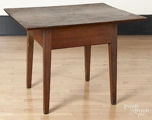 Hard pine tavern table, early 19th c., 28 3/4'' h., 38'' w., 30'' d.