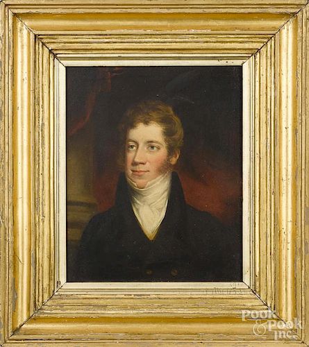 English oil on panel portrait of George Augustus Henry Anne Parkyns, 2nd Baron Rancliffe