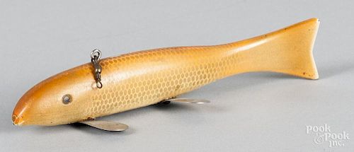 Factory carved and painted fish decoy, mid 20th c., 6 3/4'' l.