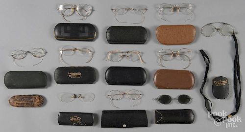 Early spectacles and cases.