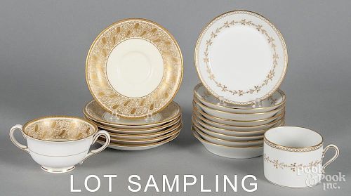 Royal Worcester and Richard Ginori porcelain cups and saucers.