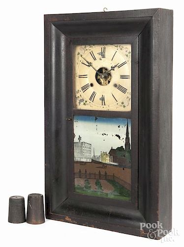 Chauncey Gerome Empire mahogany mantel clock, 19th c., 25 1/2'' h., 15'' w.