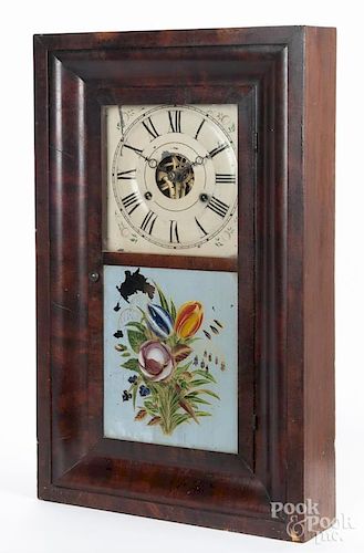 Seth Thomas Empire mahogany mantel clock, 19th c., 25'' h., 15 1/4'' w.
