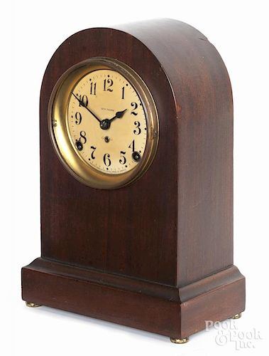 Seth Thomas mahogany mantel clock, late 19th c., 12 3/4'' h.