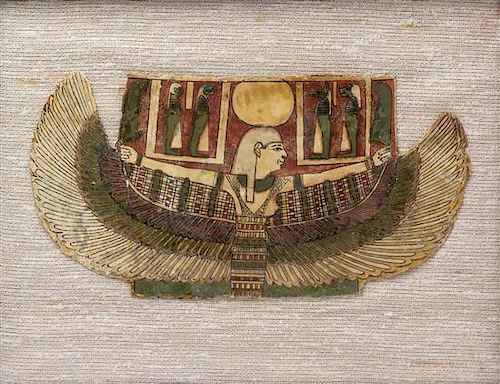 A Cartonnage Panel First: 7 3/4 x 15 1/4 inches.