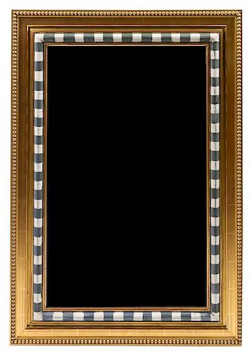 A Gilt and Polychrome Painted Frame 38 x 27 inches.
