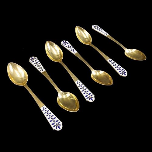 Russian 916 Silver Spoons