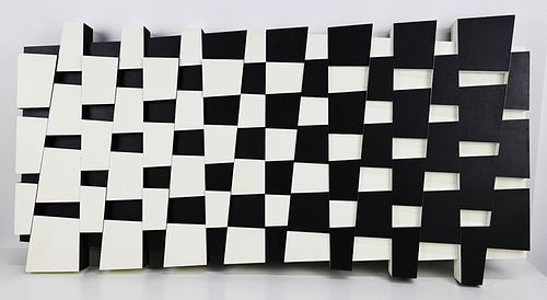 Abel Ventoso (Argentina, b. 1975) Untitled/Sin Titulo, 2003, painted wood sculpture, diptych