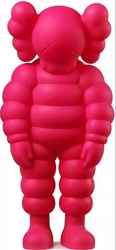 KAWS (American, b.1974) What Party (Pink) 11.3 x 5.1 x 3.7 in./ 28.7 x 13 x 9.4 cm