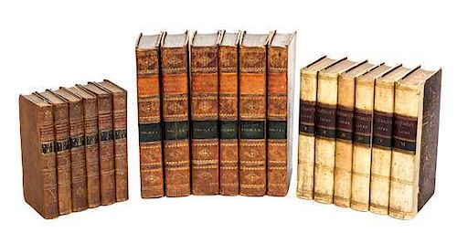 (PLUTARCH) LANGHORNE, JOHN, trans. Plutarch's Lives. London, 1778. 6 vols. With 2 others (18 vols. total)