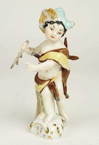 19th C. KPM Porcelain Figure of Hunter