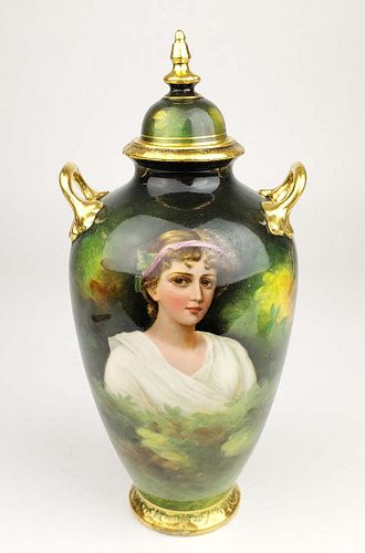 Royal Bonn Porcelain Lidded Vase