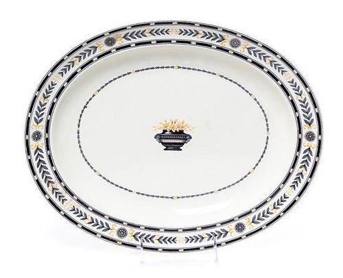 A Wedgwood Stoneware Platter Width 14 5/8 inches.