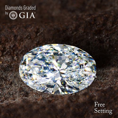 NO-RESERVE LOT: 1.51 ct, E/VS2, Oval cut GIA Graded Diamond. Appraised Value: $40,100 