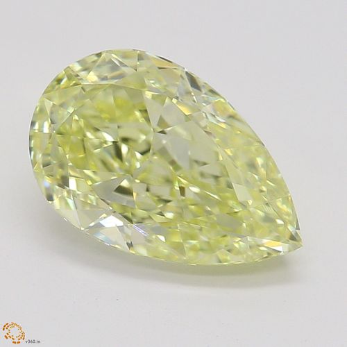 1.52 ct, Natural Fancy Yellow Even Color, VS1, Pear cut Diamond (GIA Graded), Appraised Value: $29,700 