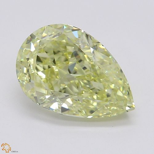 1.31 ct, Natural Fancy Yellow Even Color, IF, Pear cut Diamond (GIA Graded), Appraised Value: $27,700 