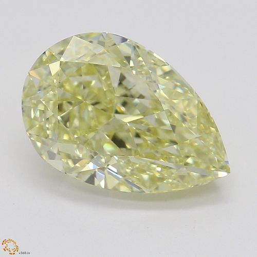 2.20 ct, Natural Fancy Yellow Even Color, IF, Pear cut Diamond (GIA Graded), Appraised Value: $69,000 